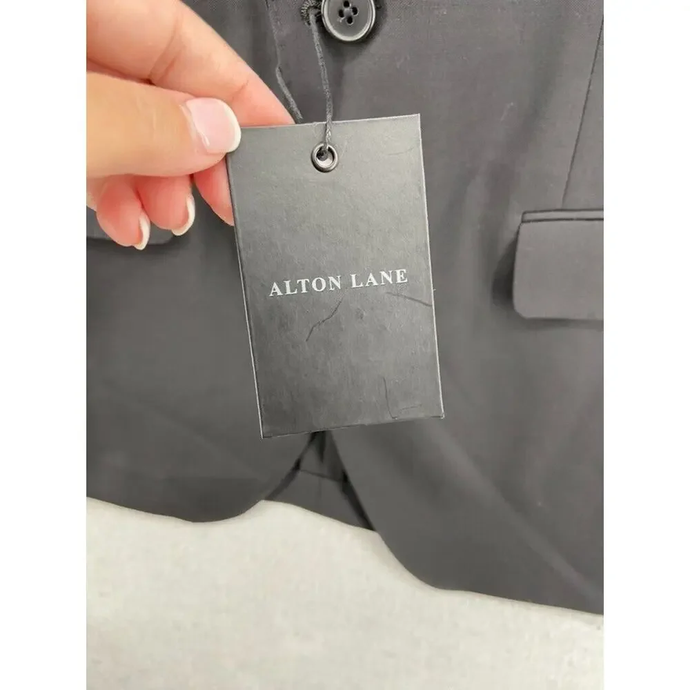 NWT Alton Lane Blazer Jacket Mens Size 40R Gray Notch Single‎ Breasted Lined